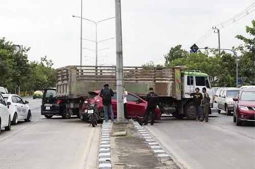 Accident-in-a-U-turn