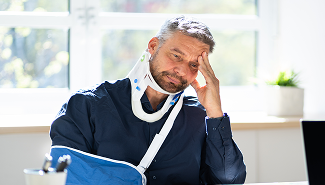 injured man