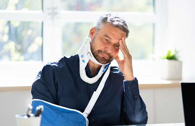 injured man